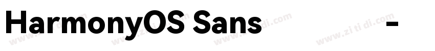 HarmonyOS Sans鸿蒙黑体字体转换